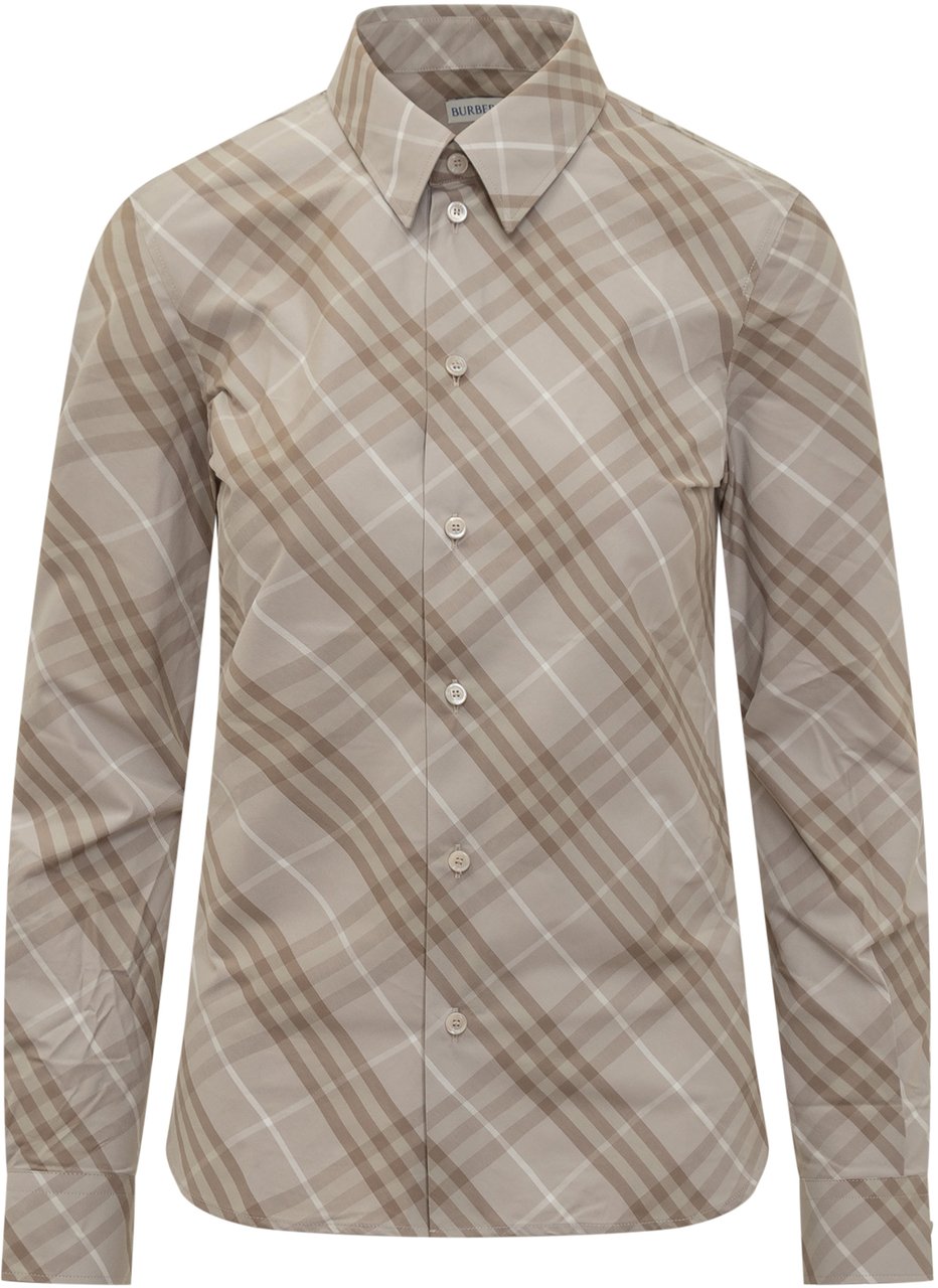 Burberry Camicia Burberry con Motivo Check Beige Beige
