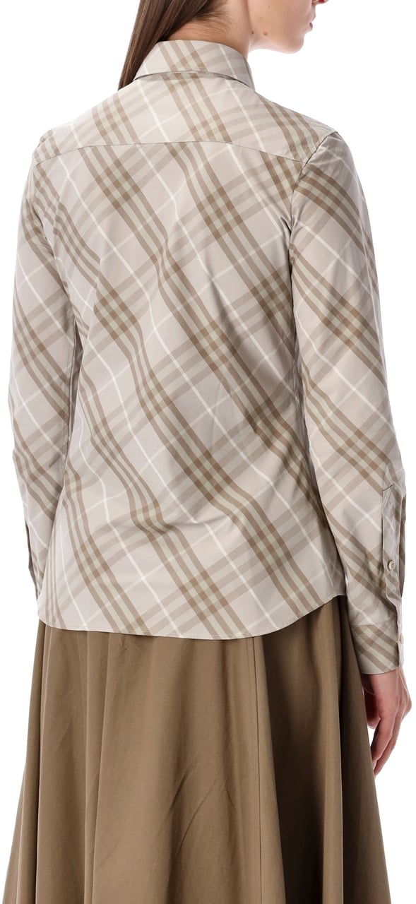 Burberry Simone Chrck Shirt Stone Grey Taupe