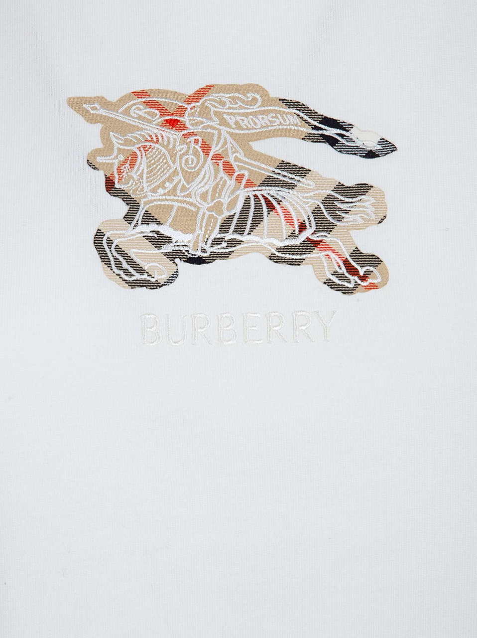 Burberry Short-Sleeved T-Shirt with Equestrian Knight Applique Wit