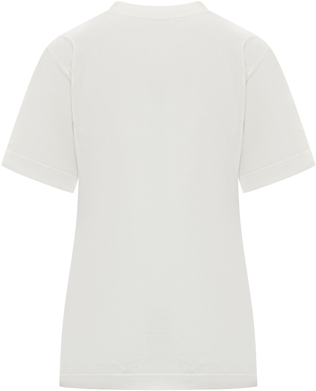 Burberry Burberry T-Shirt con Logo Cavaliere Ricamato Wit