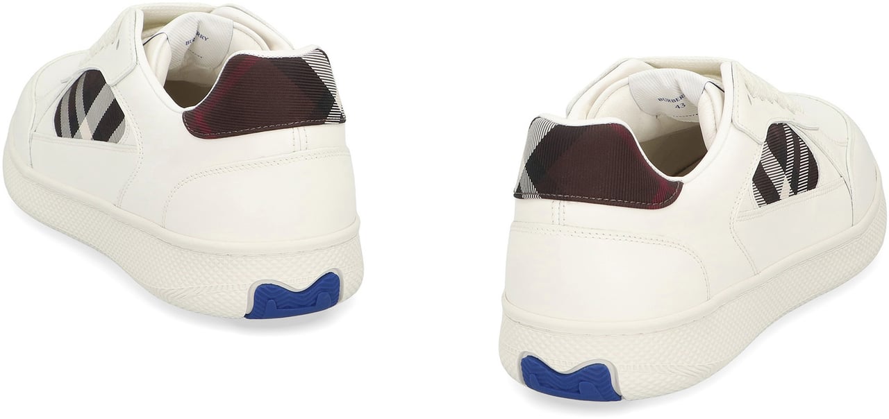 Burberry Sneakers Terrace in leather and Check Wit