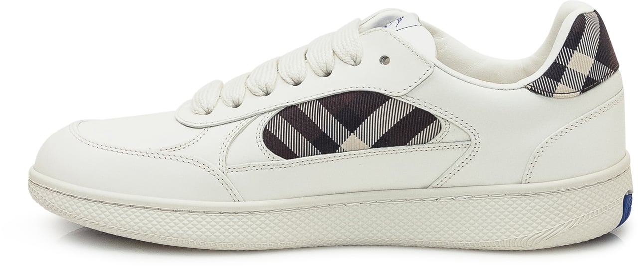 Burberry Burberry Sneakers Basse in Pelle con Dettaglio Check Wit