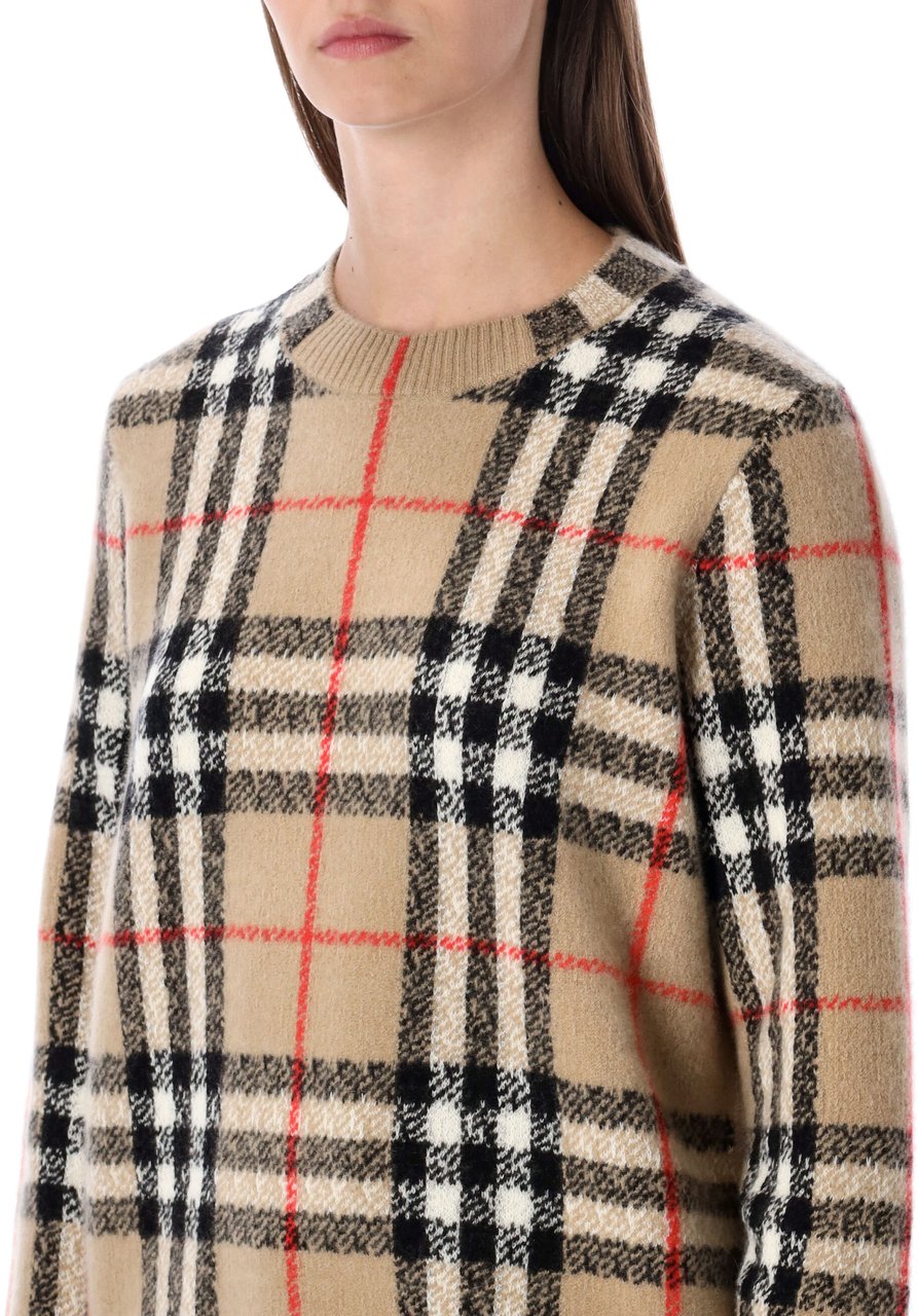 Burberry Costance Knit Check Sand Check Beige