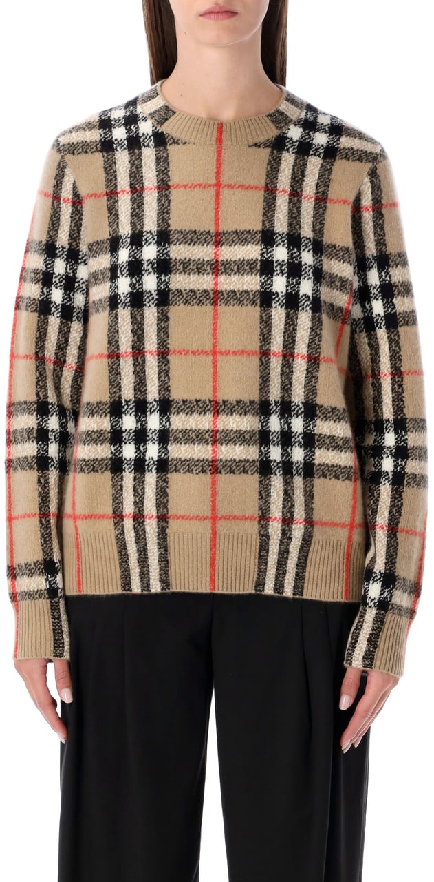 Burberry Costance Knit Check Sand Check Beige