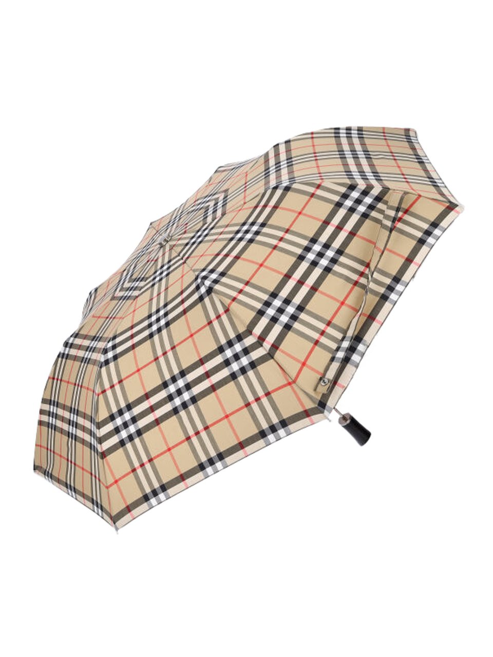 Burberry Classic Checkered Foldable Umbrella Neutraal