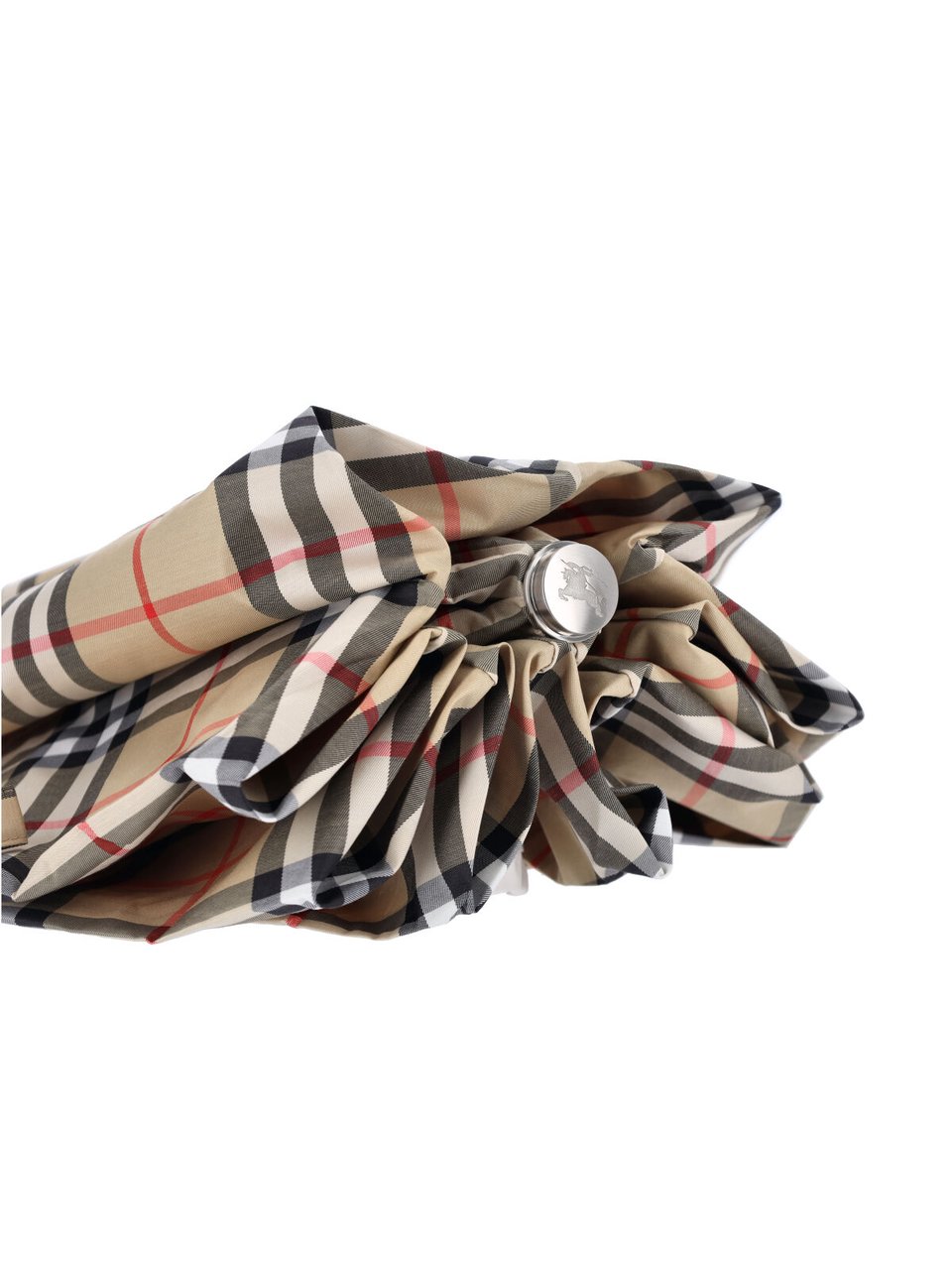 Burberry Classic Checkered Foldable Umbrella Neutraal