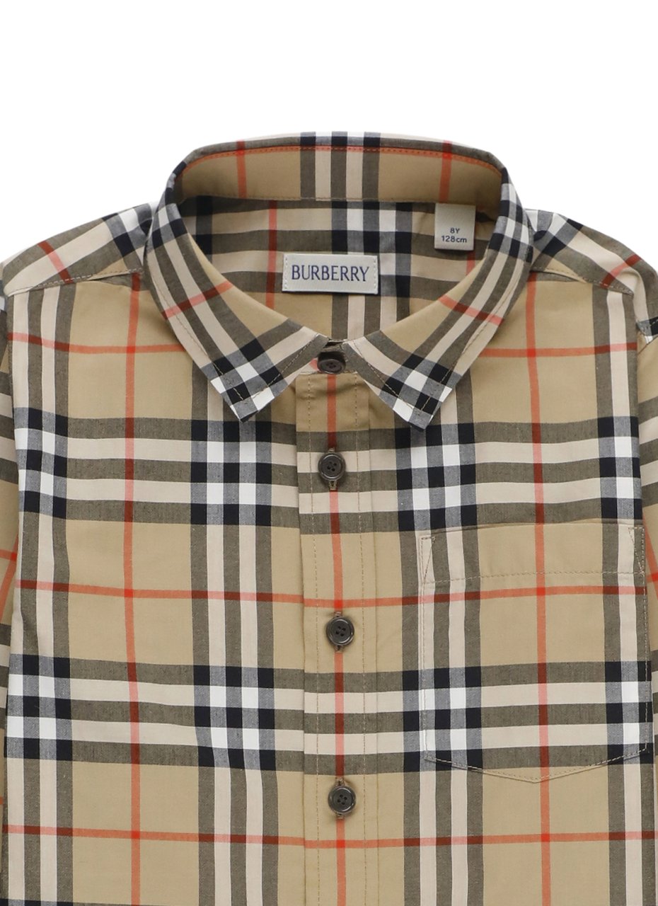 Burberry Shirts Beige Beige