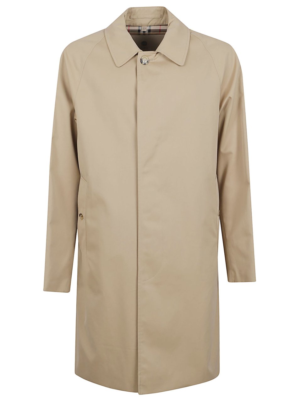 Burberry Raincoat with Check Lining Neutraal