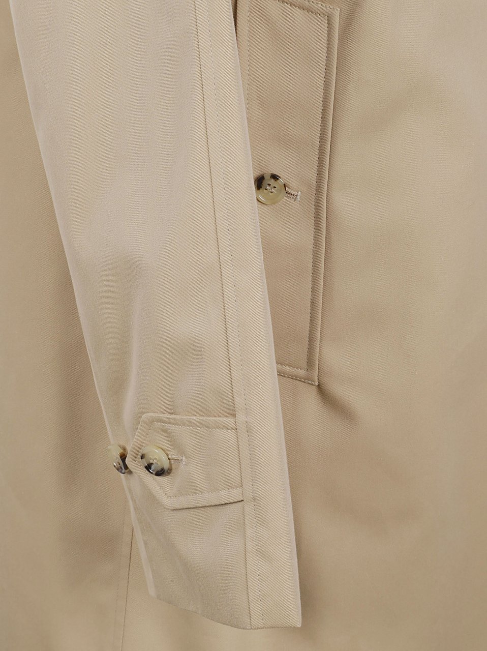 Burberry Raincoat with Check Lining Neutraal