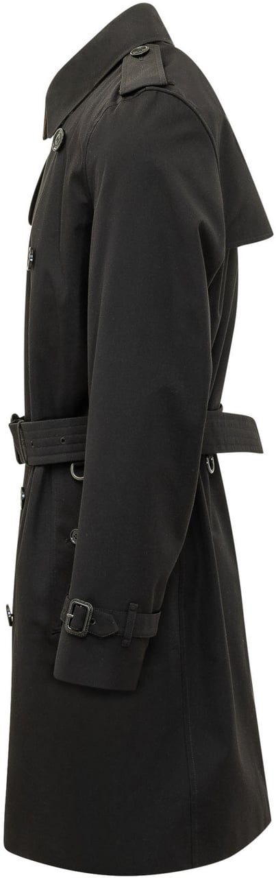 Burberry Kensington Trench Coat con Cintura Zwart