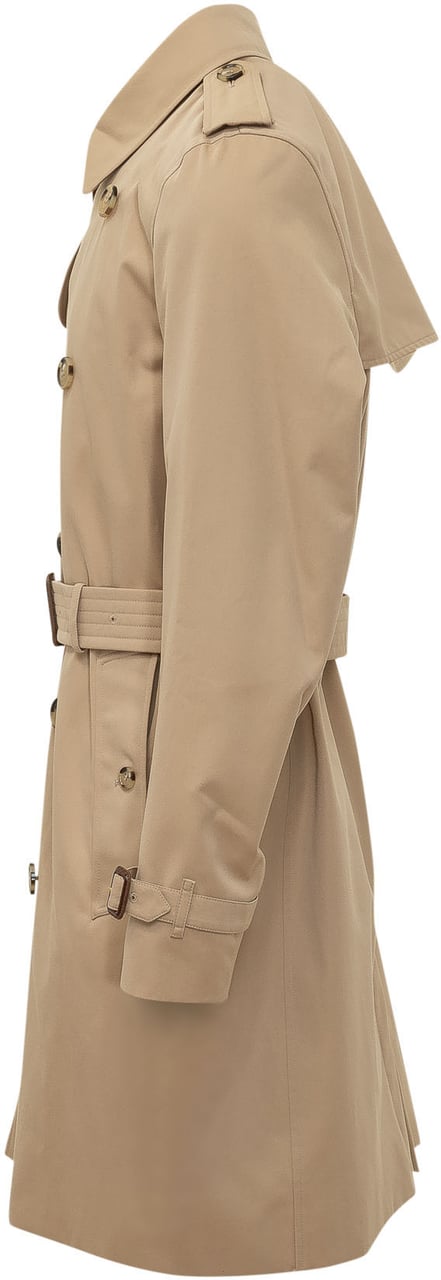 Burberry Trench Kensington Doppiopetto con Cintura Beige