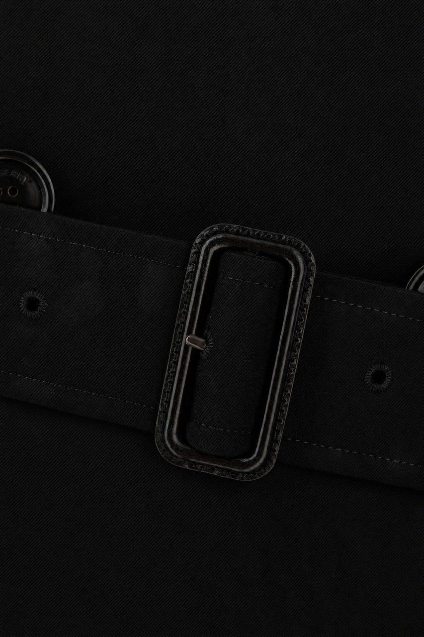 Burberry Black cotton trench Zwart
