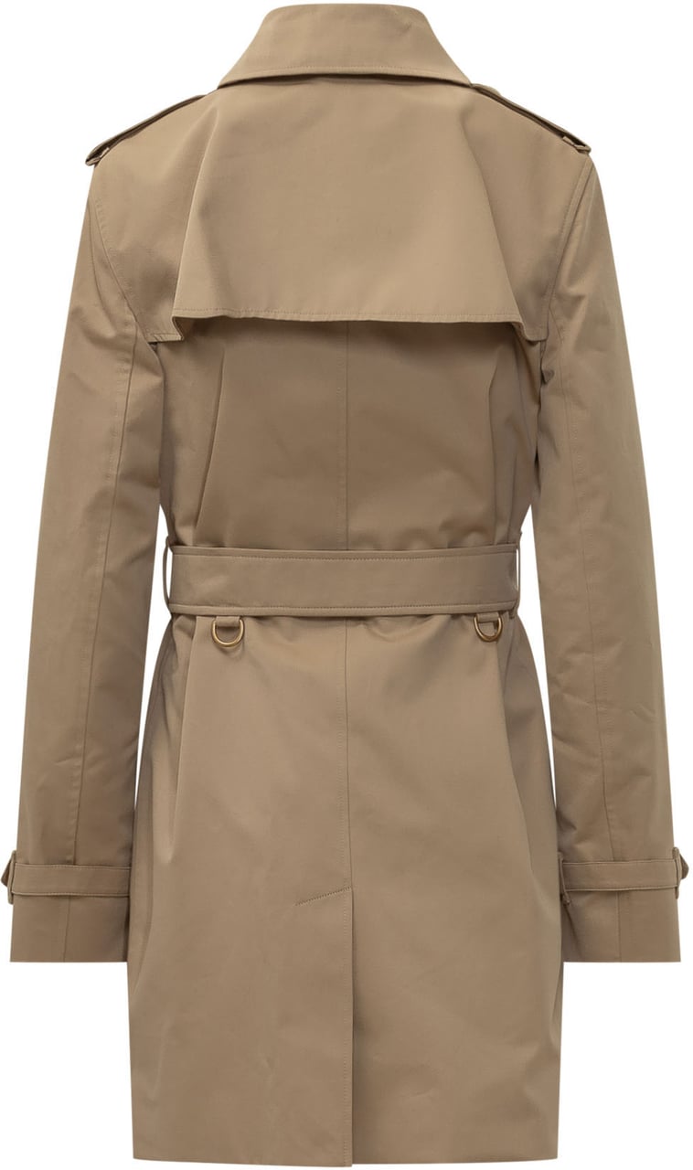 Burberry Trench Doppiopetto con Cintura Beige