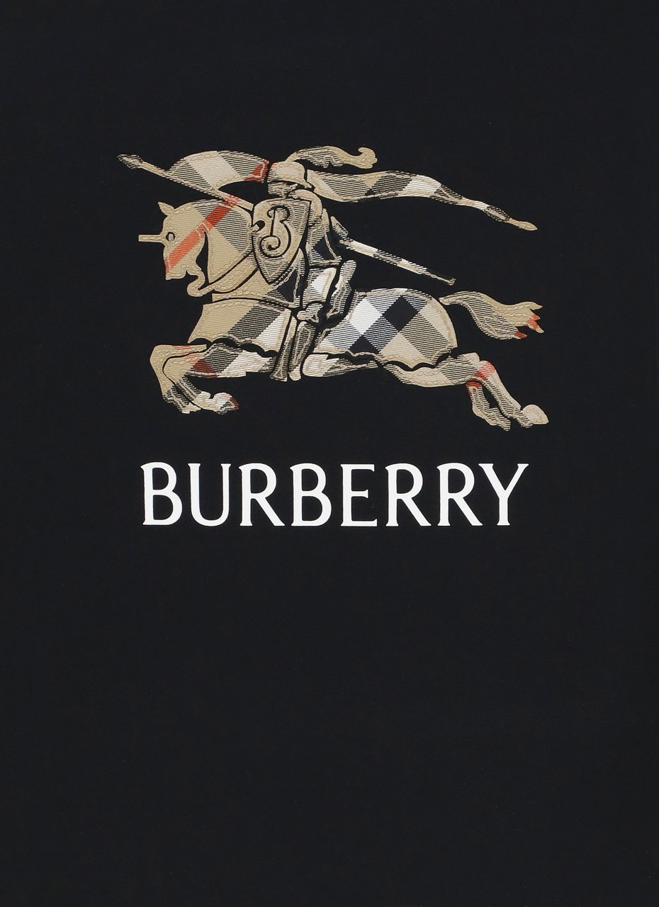 Burberry T-Shirts And Polos Black Zwart