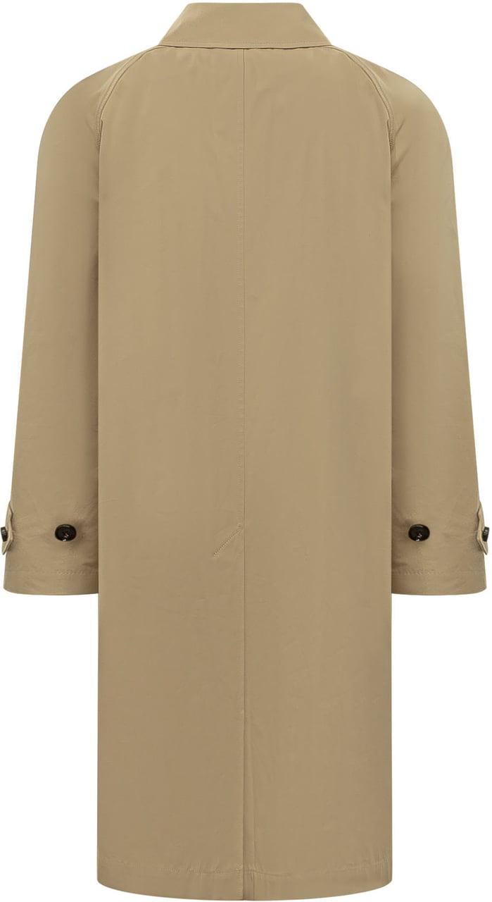 Burberry Trench Parkbury Lungo con Collo Beige
