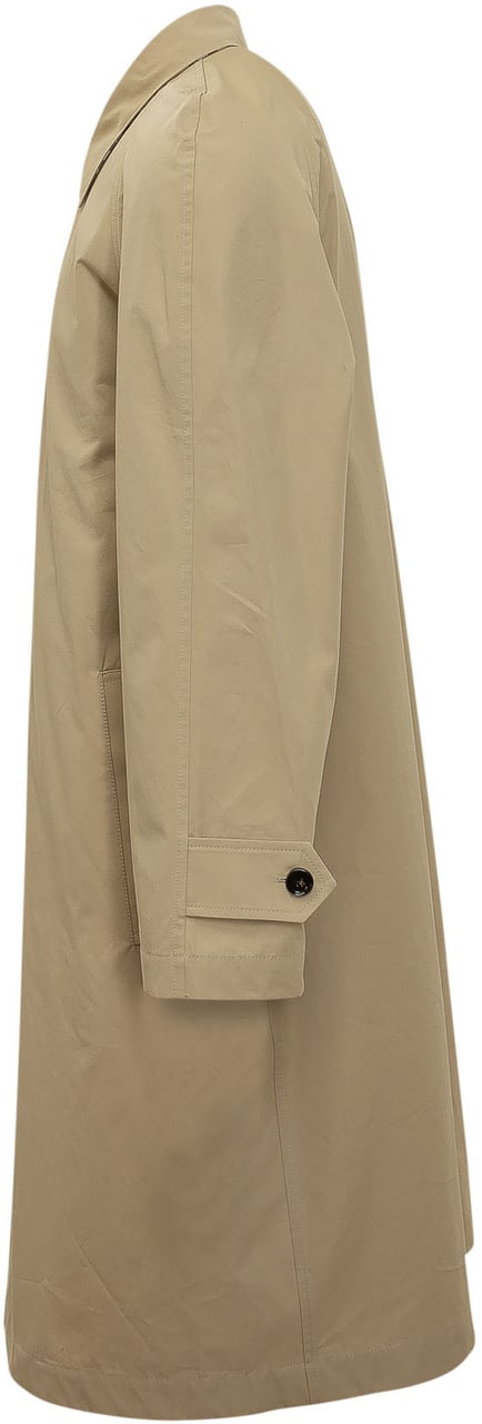 Burberry Trench Parkbury Lungo con Collo Beige