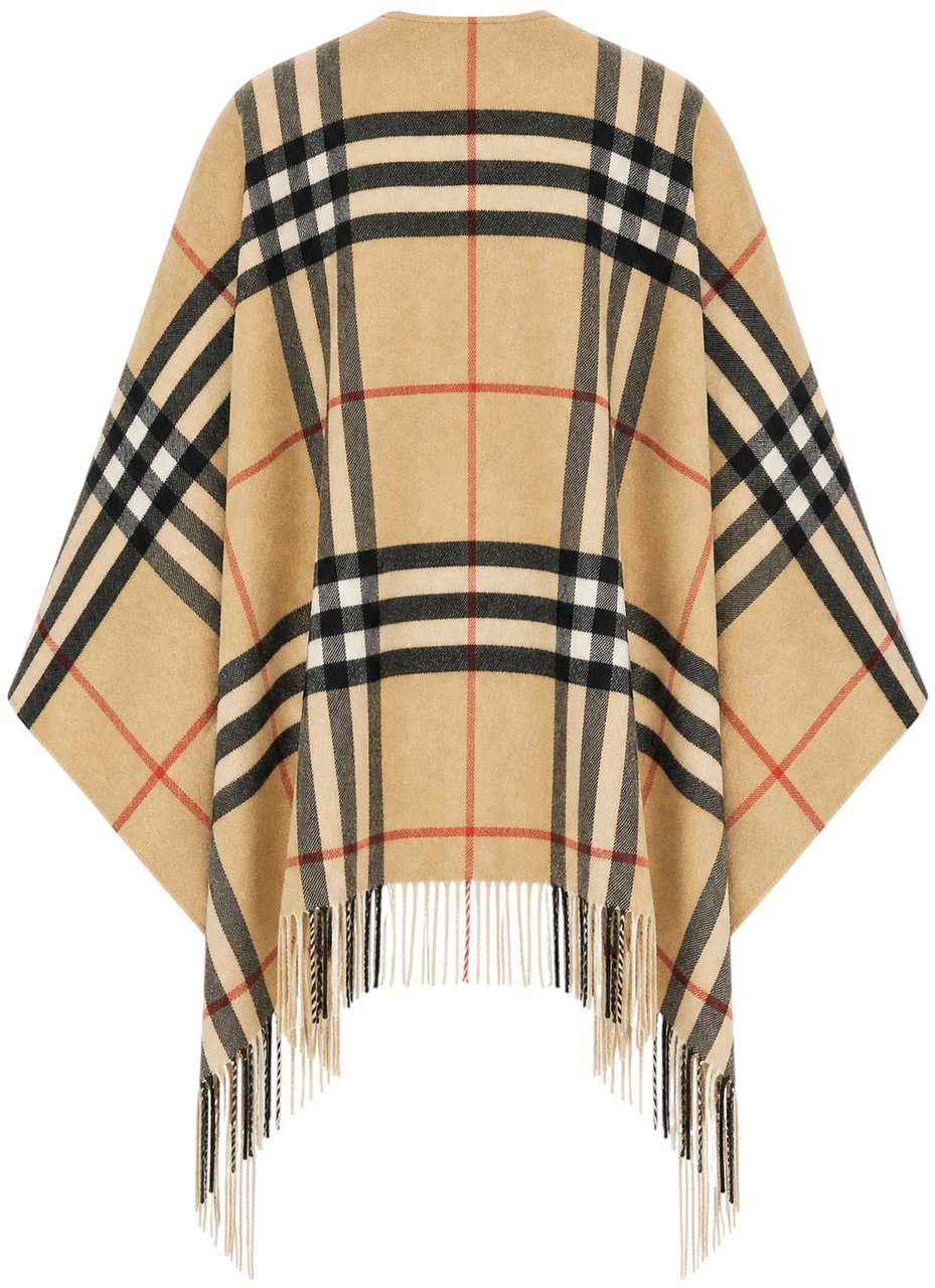 Burberry Embroidered cashmere blend cape Divers