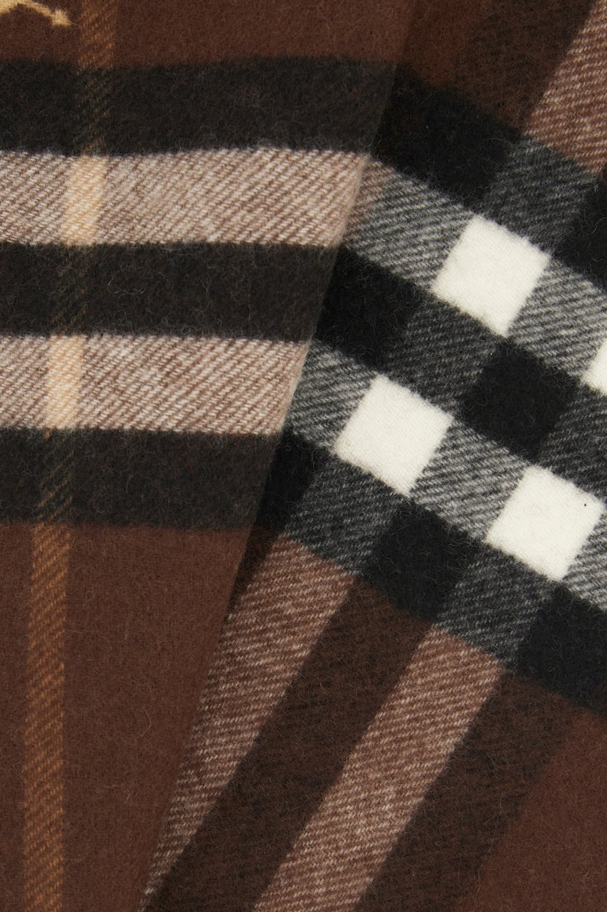 Burberry Embroidered cashmere scarf Divers