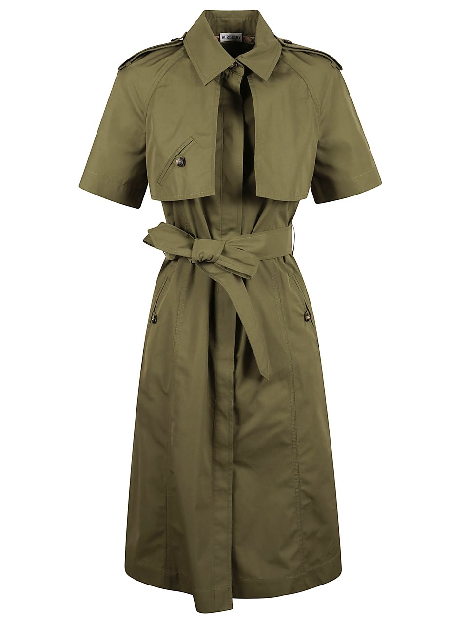 Burberry Structured Trench Coat-Inspired Dress Bruin