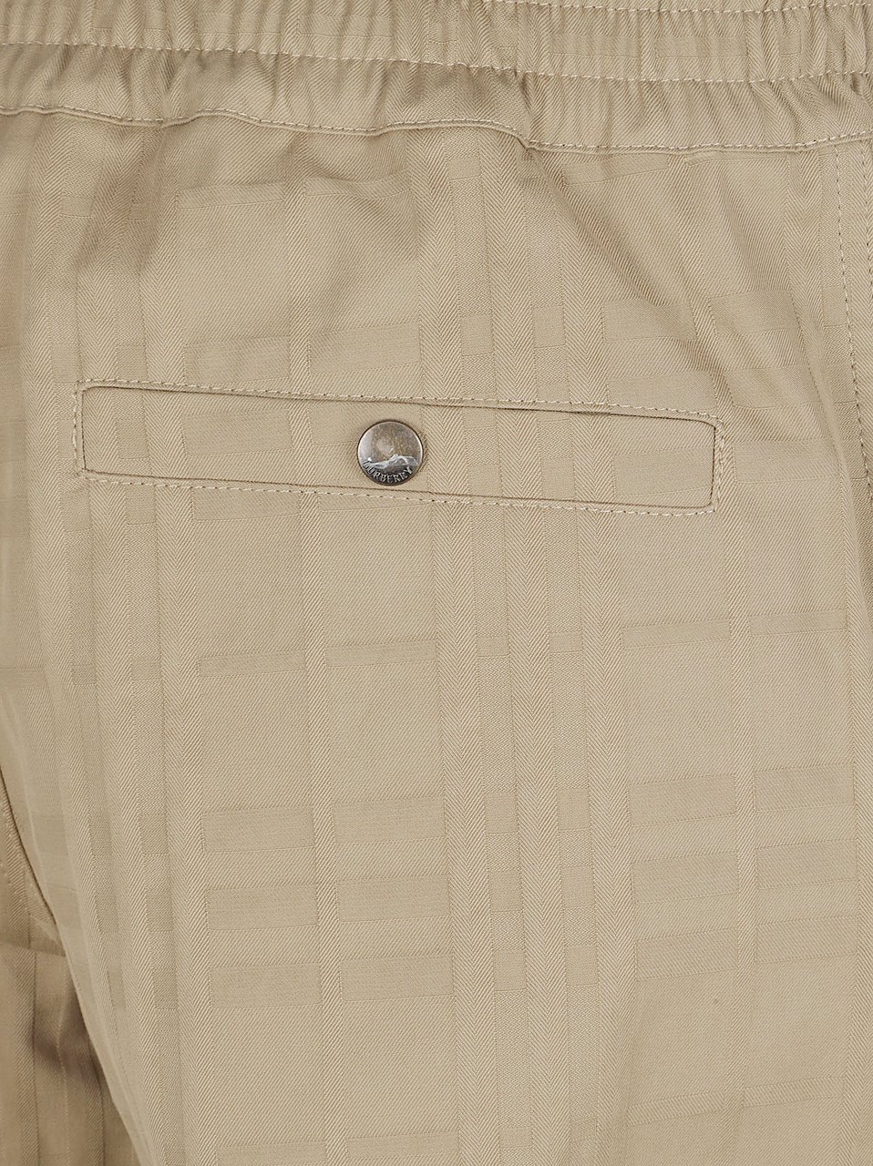 Burberry Straight-Leg Trousers with Checkered Pattern Neutraal