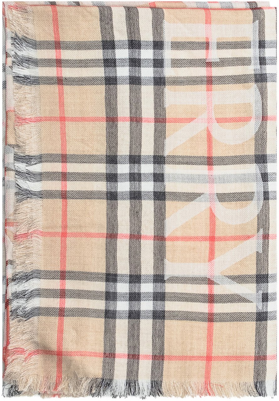 Burberry Sciarpa con Motivo Check Divers