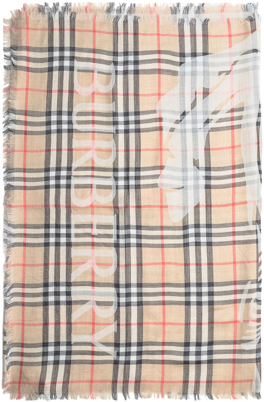 Burberry Sciarpa con Motivo Check Divers