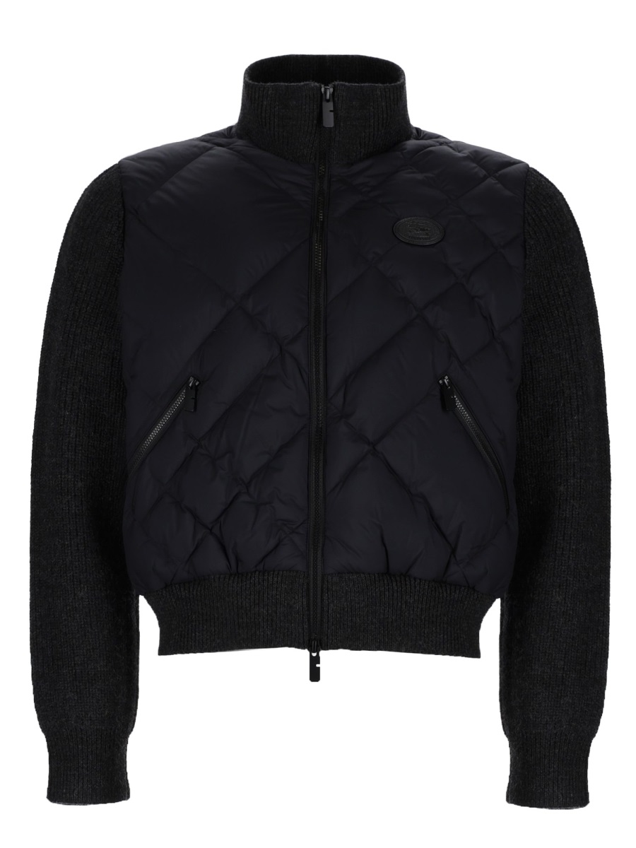 Burberry Kelsley Polyamide Diamond Quilted Jacket Zwart