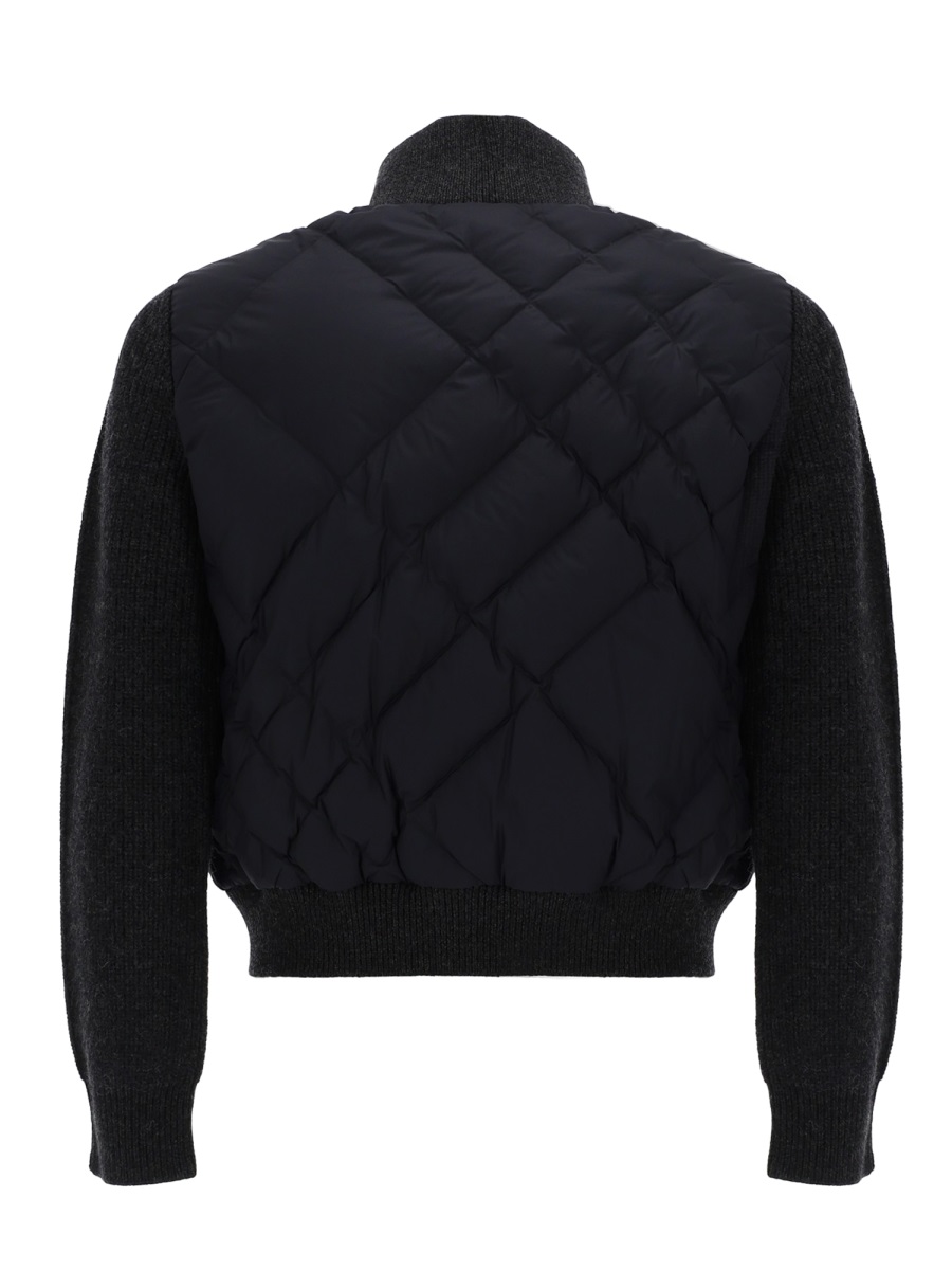 Burberry Kelsley Polyamide Diamond Quilted Jacket Zwart