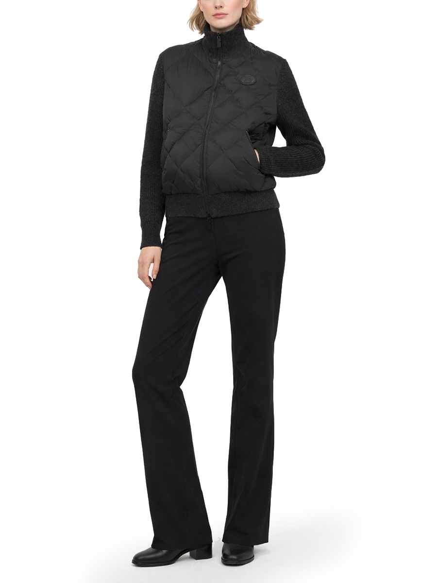 Burberry Kelsley Polyamide Diamond Quilted Jacket Zwart