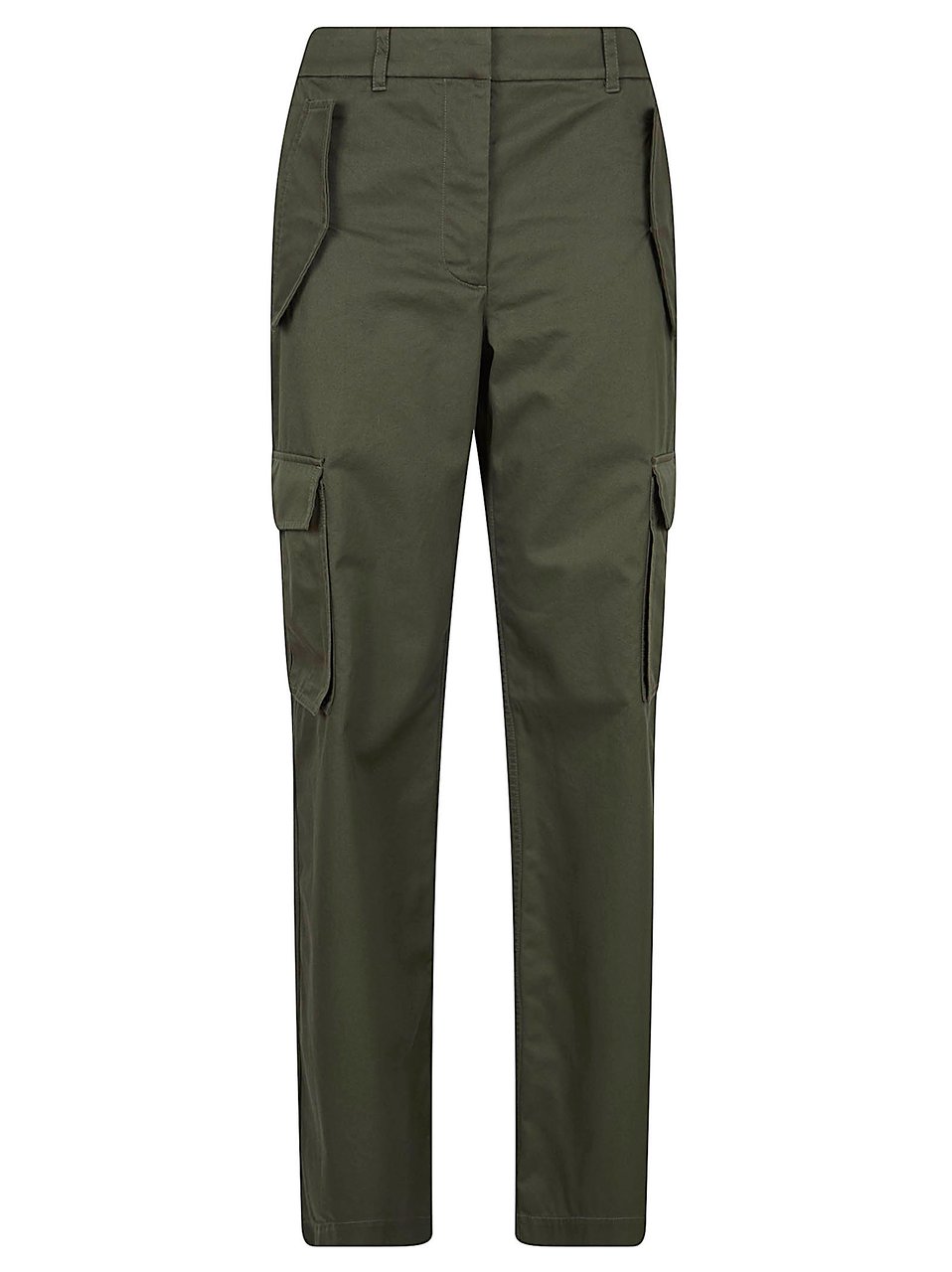 Burberry Cargo Design Rain-Resistant Cotton Gabardine Trousers Groen