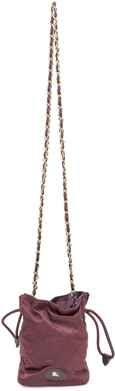 Burberry Burberry Borsa a Secchiello Trapuntata Rood