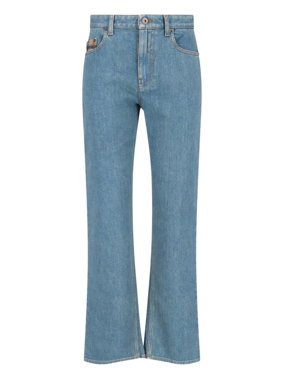 Burberry Bootcut Jeans In Blue Cotton Denim Blauw