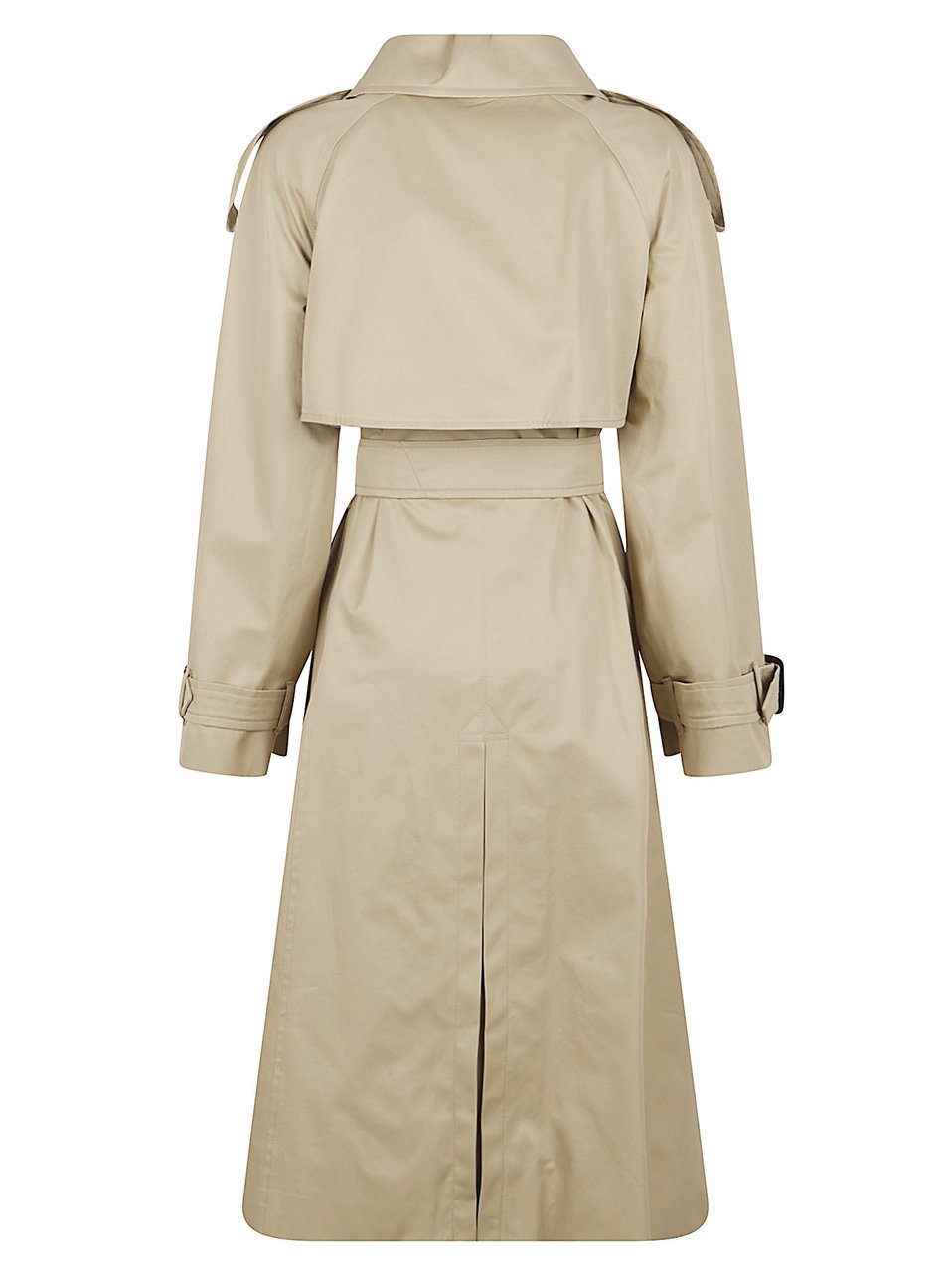 Burberry Double-Breasted Beige Trench Coat Neutraal