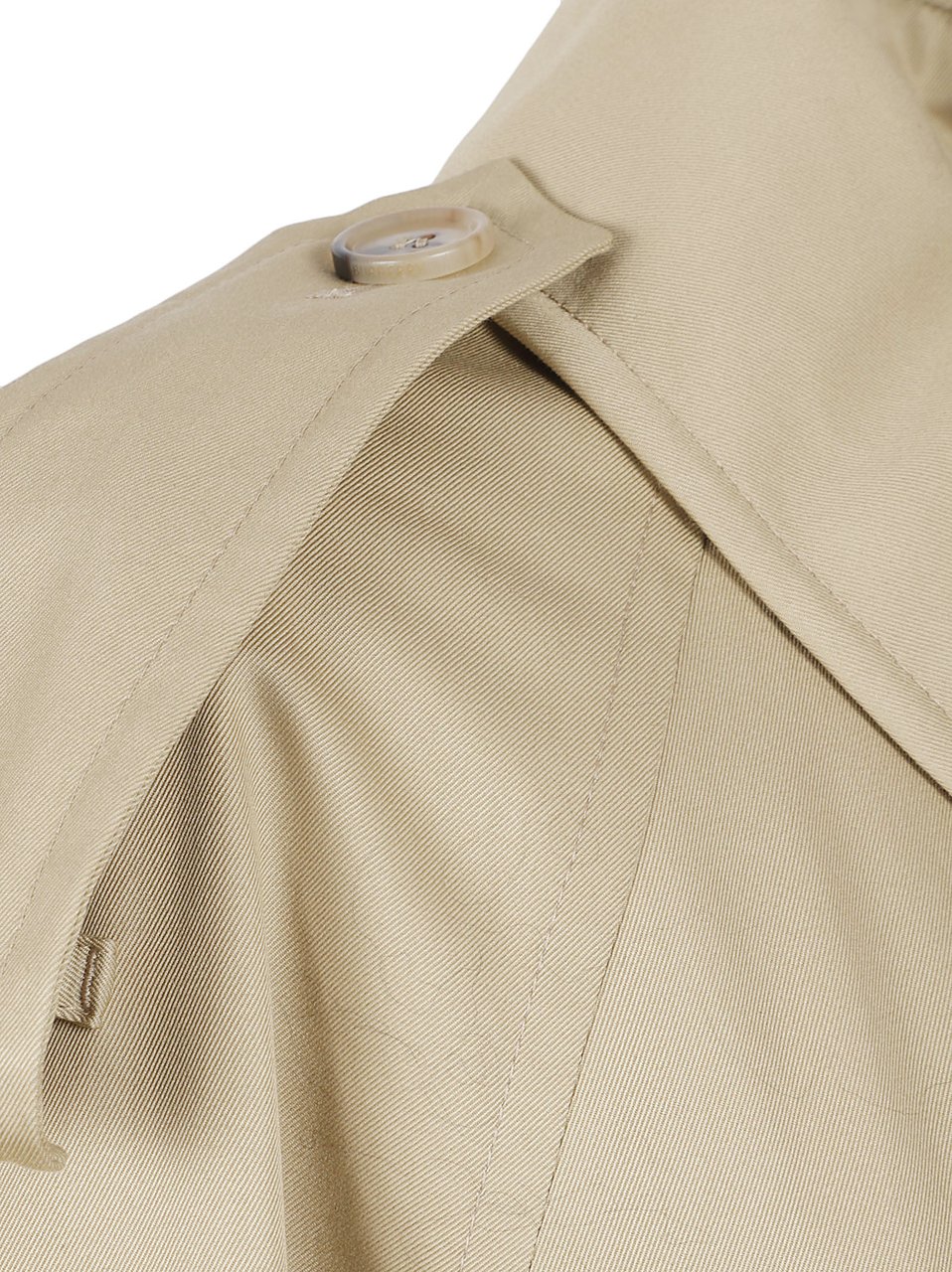 Burberry Double-Breasted Beige Trench Coat Neutraal