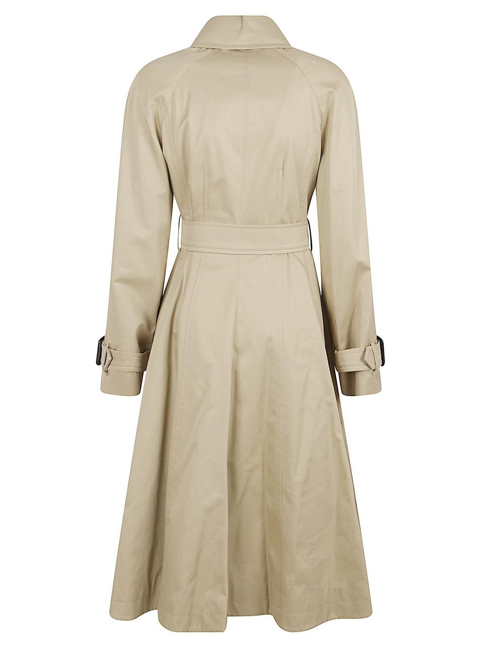 Burberry Beige Trench Coat with Classic Collar Neutraal