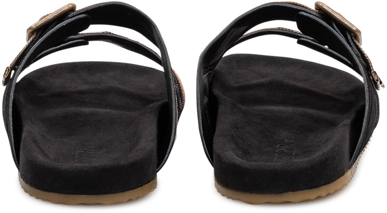 Burberry Sandali MF Urchin con Doppia Fibbia Zwart