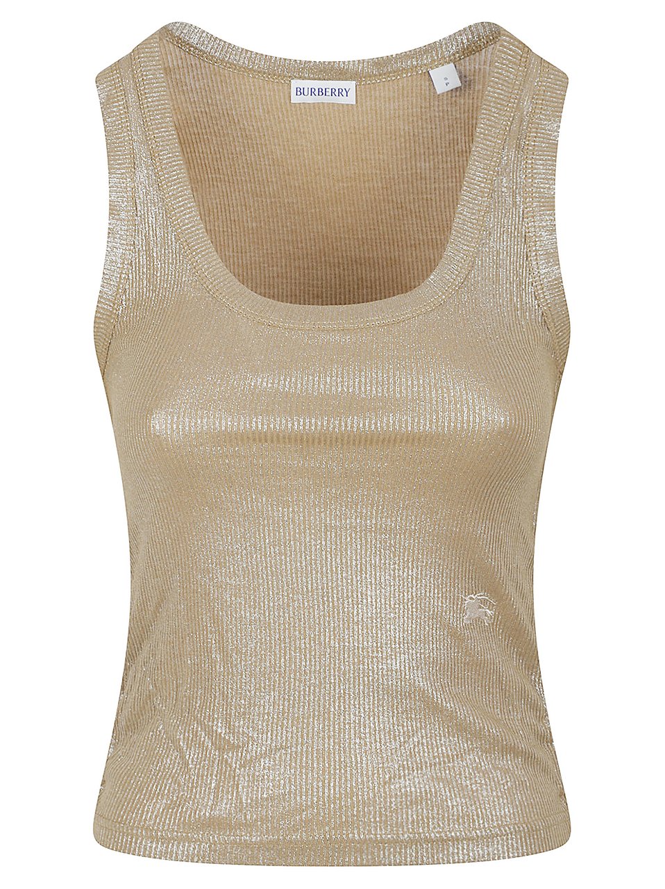 Burberry Scoop Neck Sleeveless Top Neutraal