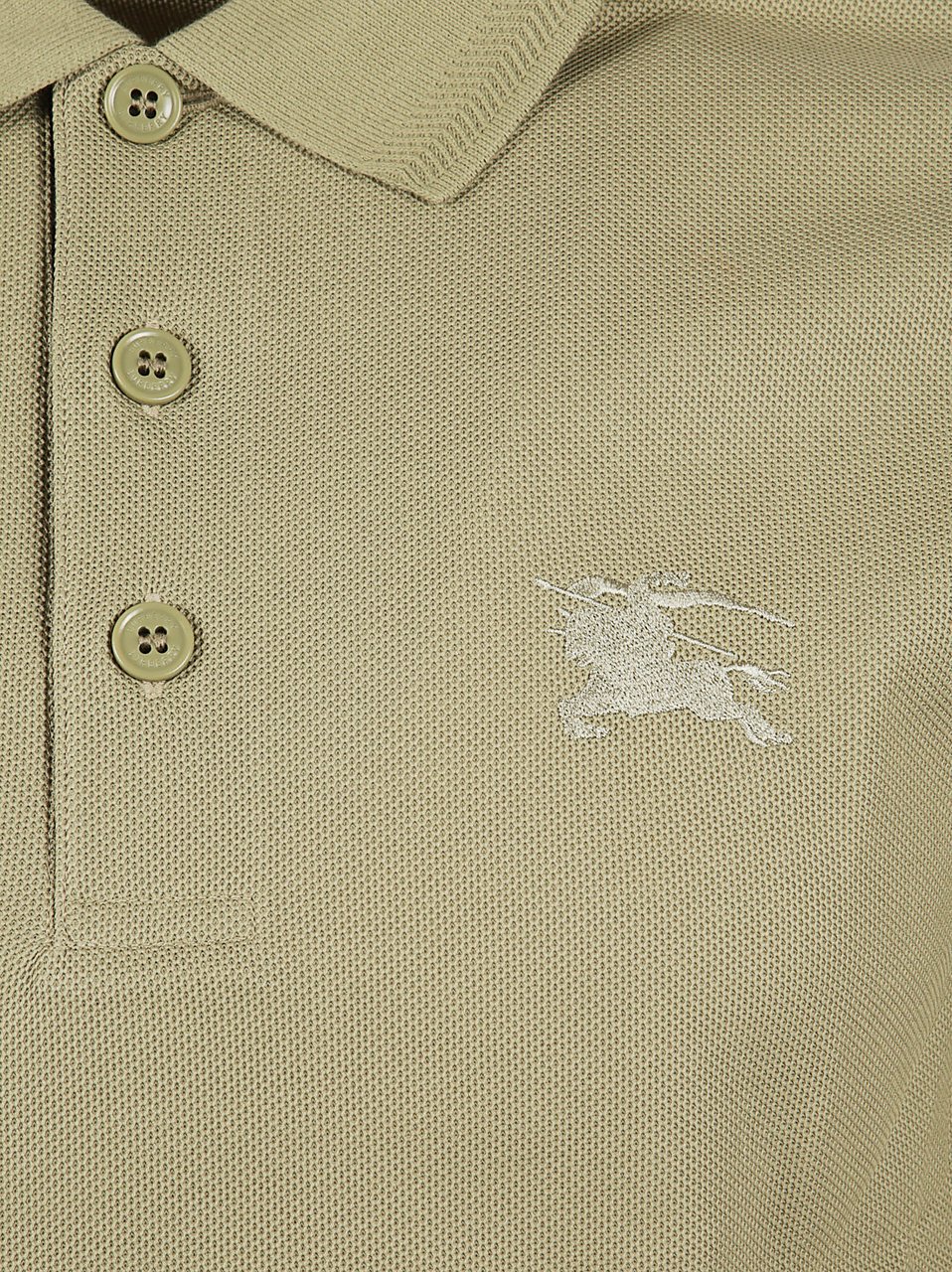 Burberry Piquet Weave Polo Shirt Neutraal