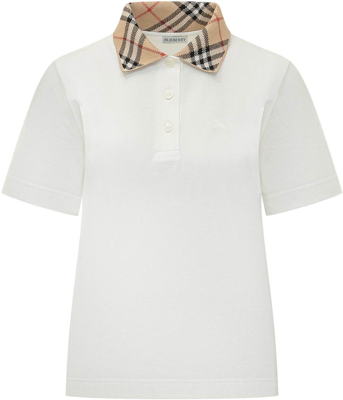 Burberry Polo con Motivo Check Wit