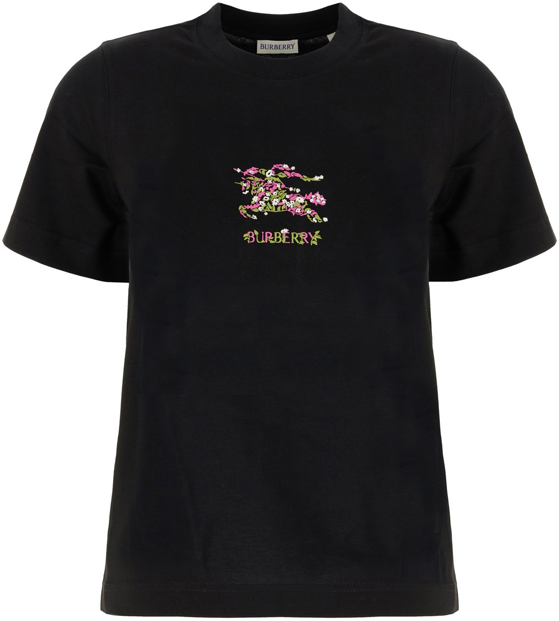 Burberry Burberry Black cotton t-shirt Zwart