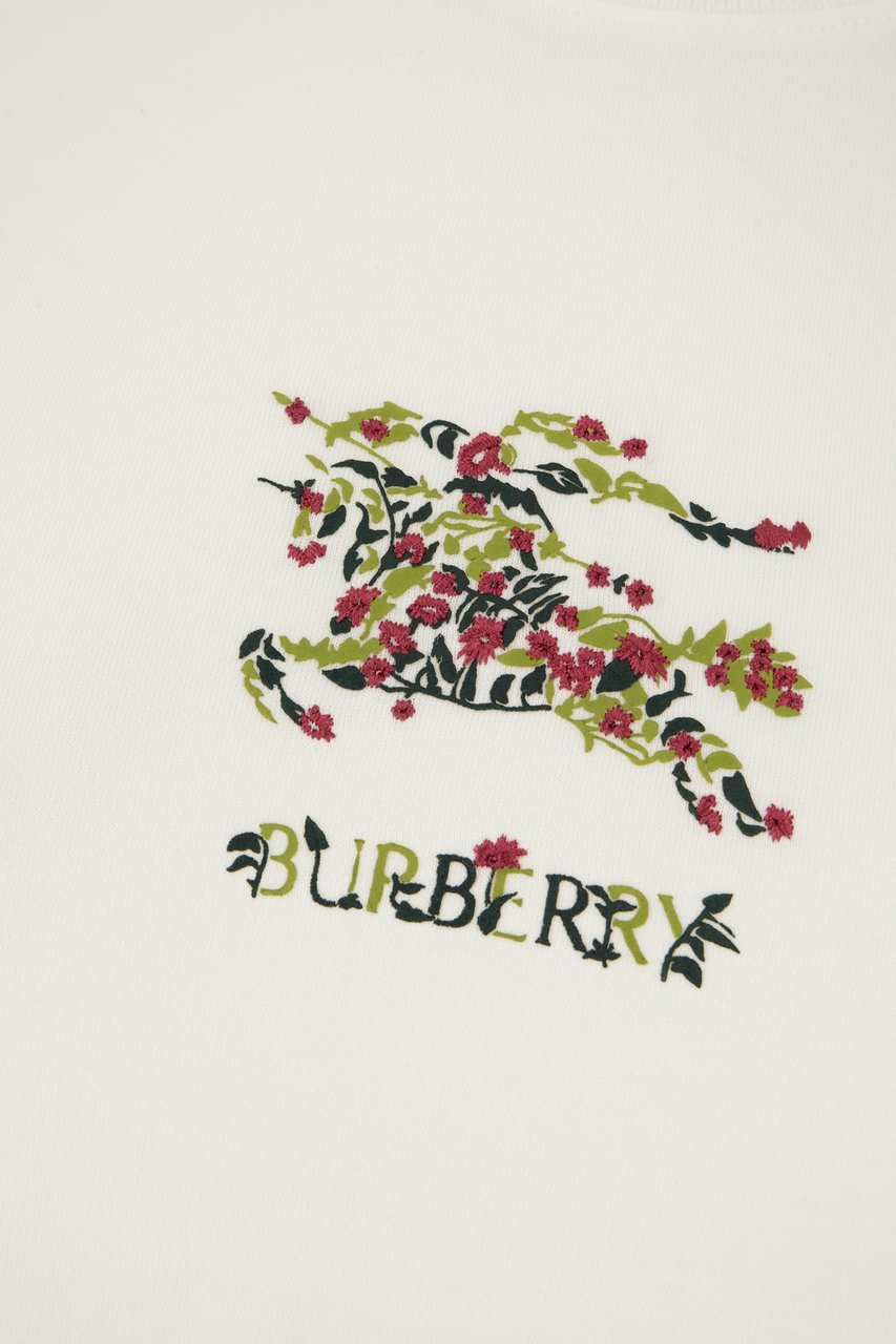 Burberry Burberry White cotton t-shirt Wit