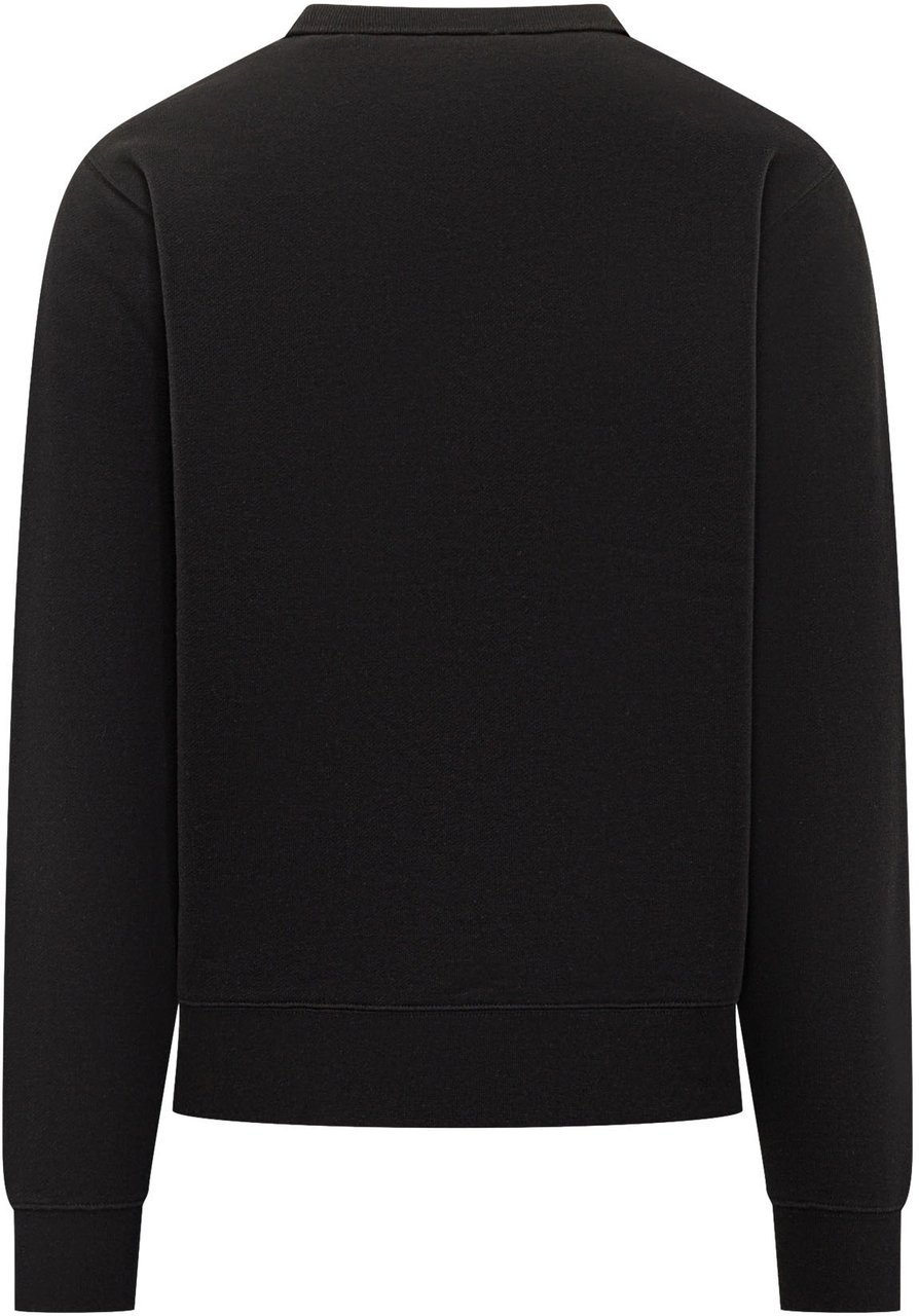 Burberry Felpa Sasha Con Logo Frontale Zwart