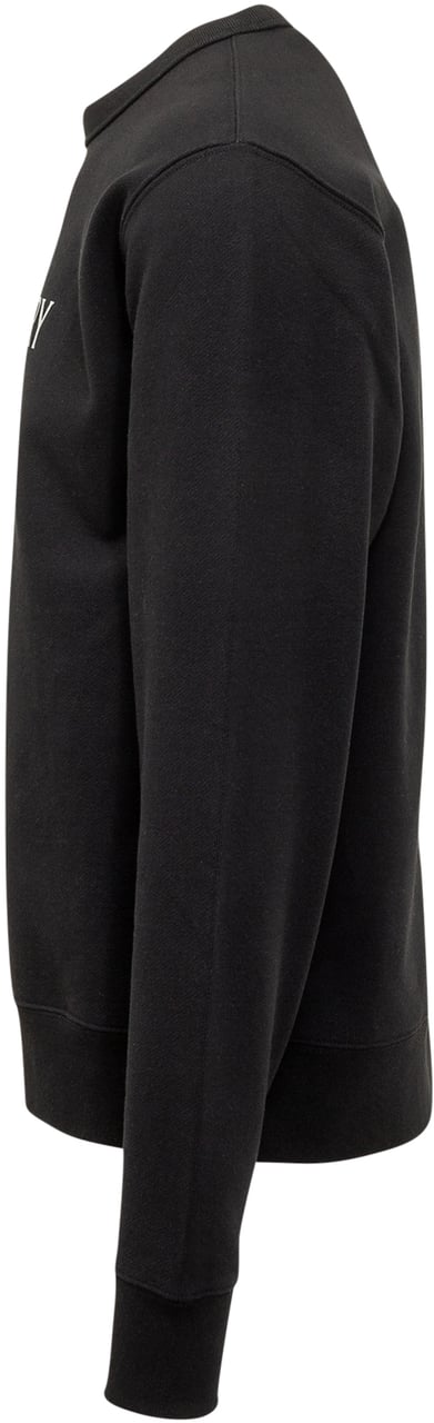 Burberry Felpa Sasha Con Logo Frontale Zwart