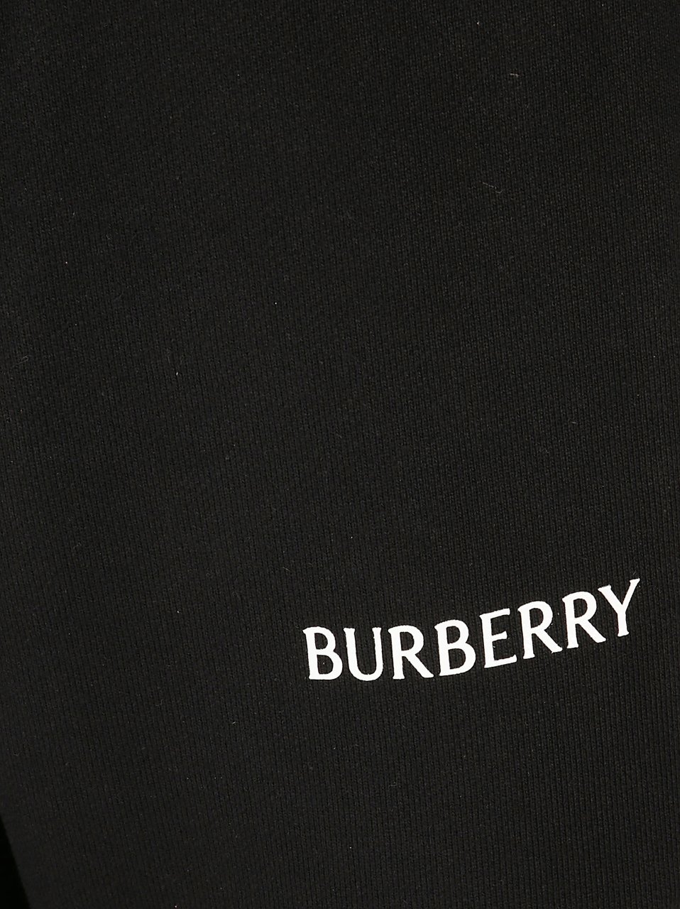 Burberry Ribbed Cuff Sweatpants with Subtle Branding Zwart