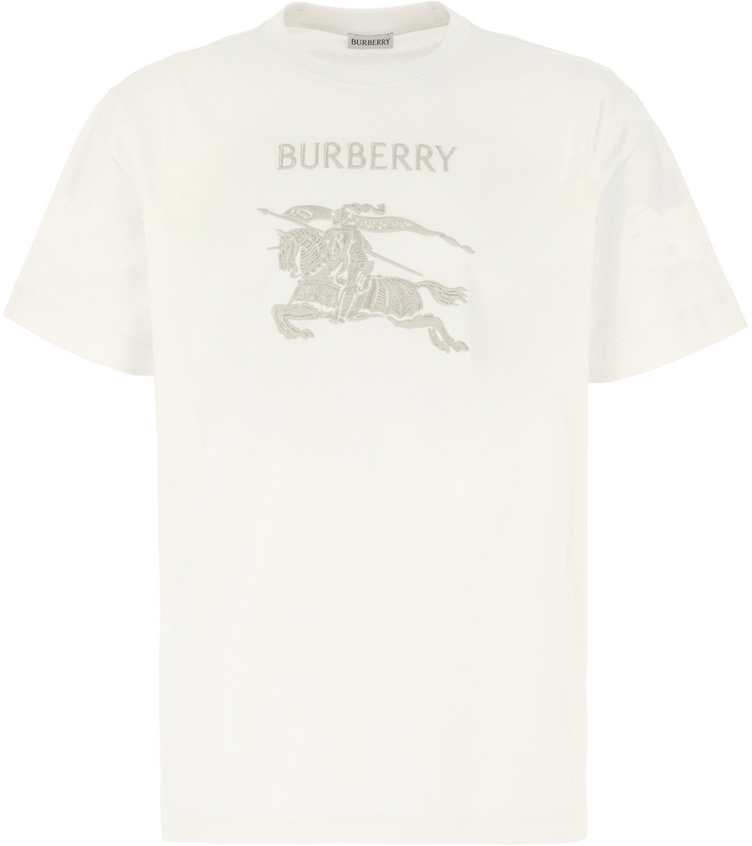 Burberry Burberry Ivory cotton t-shirt Neutraal