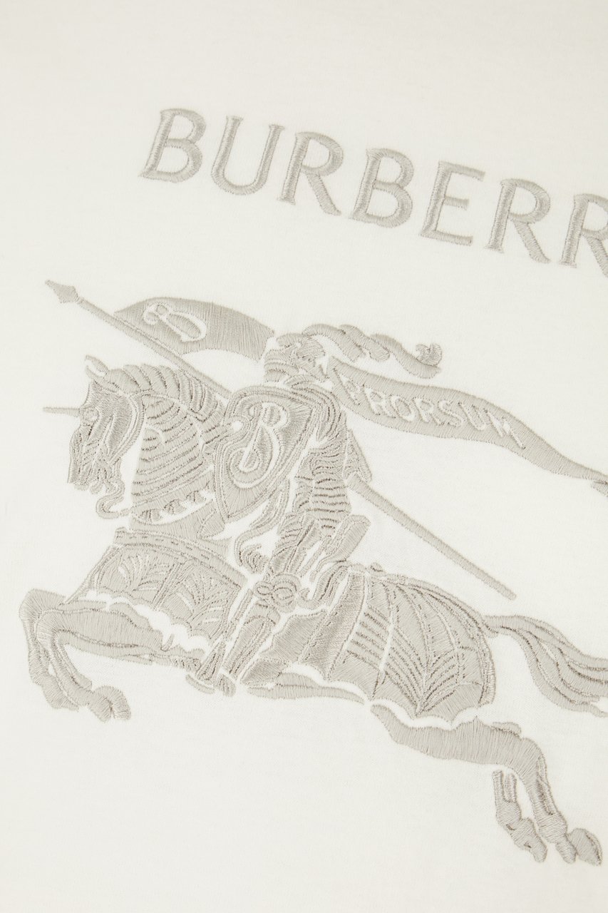 Burberry Burberry Ivory cotton t-shirt Neutraal