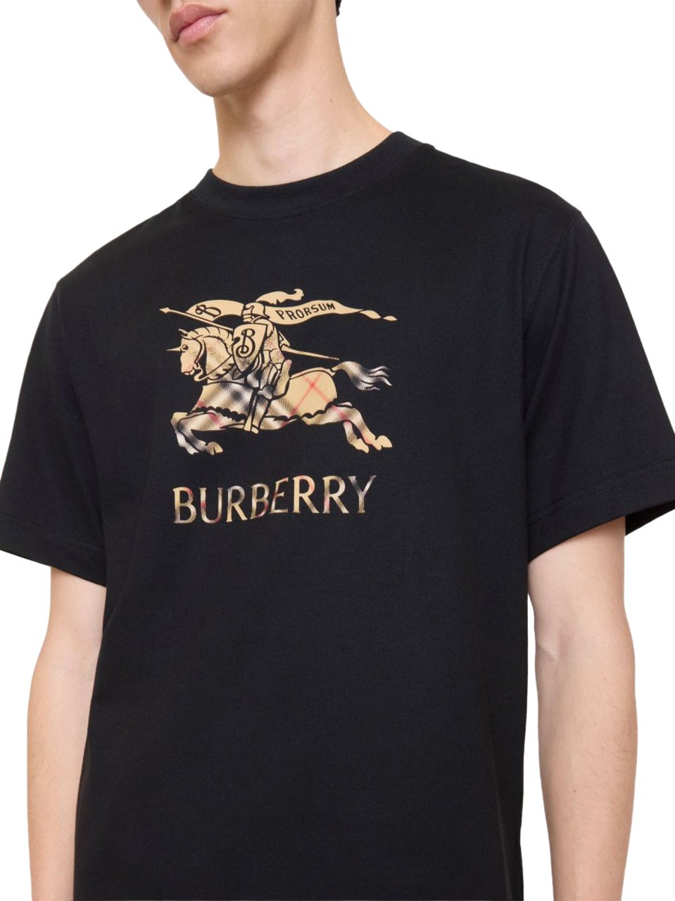 Burberry T-Shirts And Polos Black Zwart