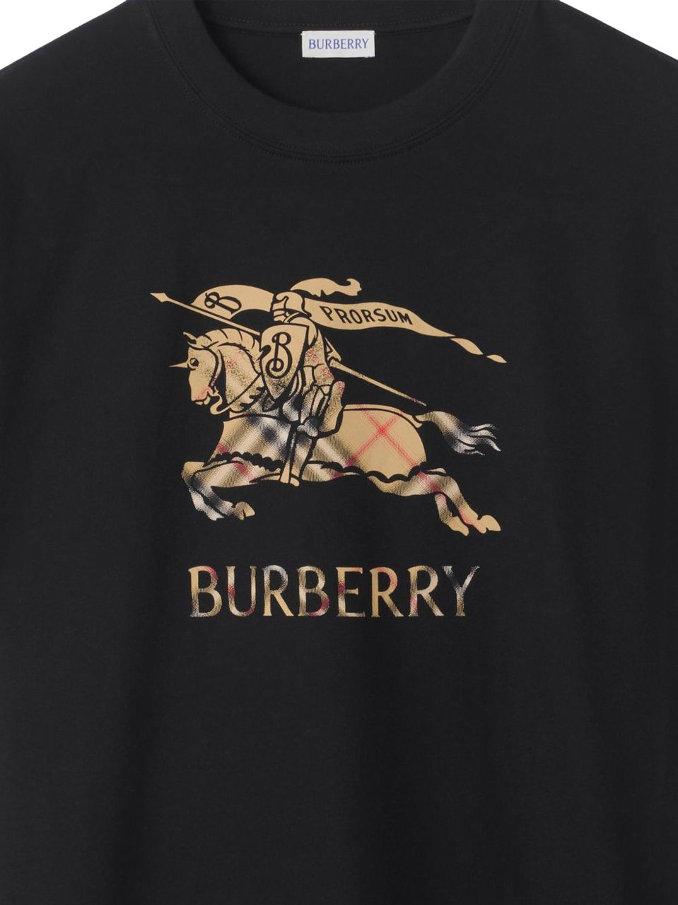 Burberry T-Shirts And Polos Black Zwart