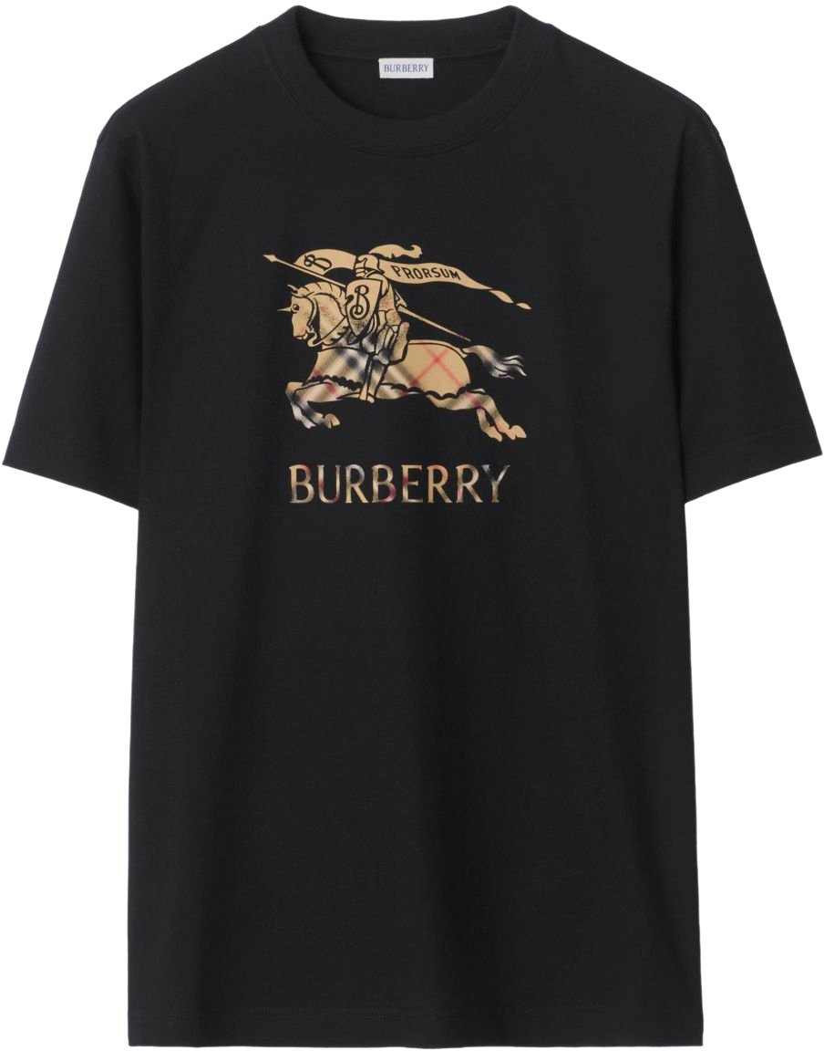 Burberry T-Shirts And Polos Black Zwart