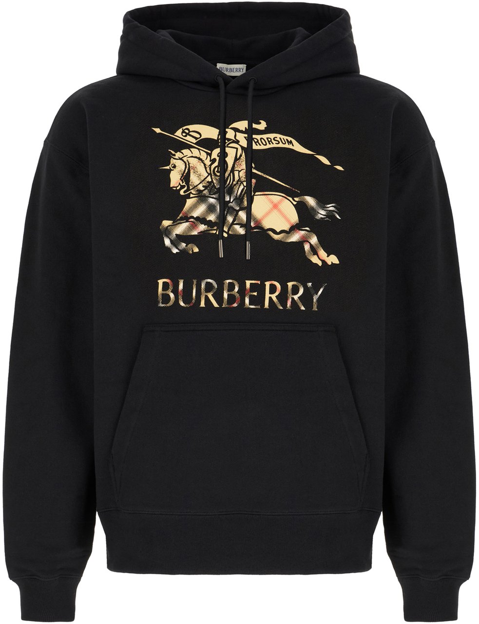 Burberry Black cotton sweatshirt Zwart